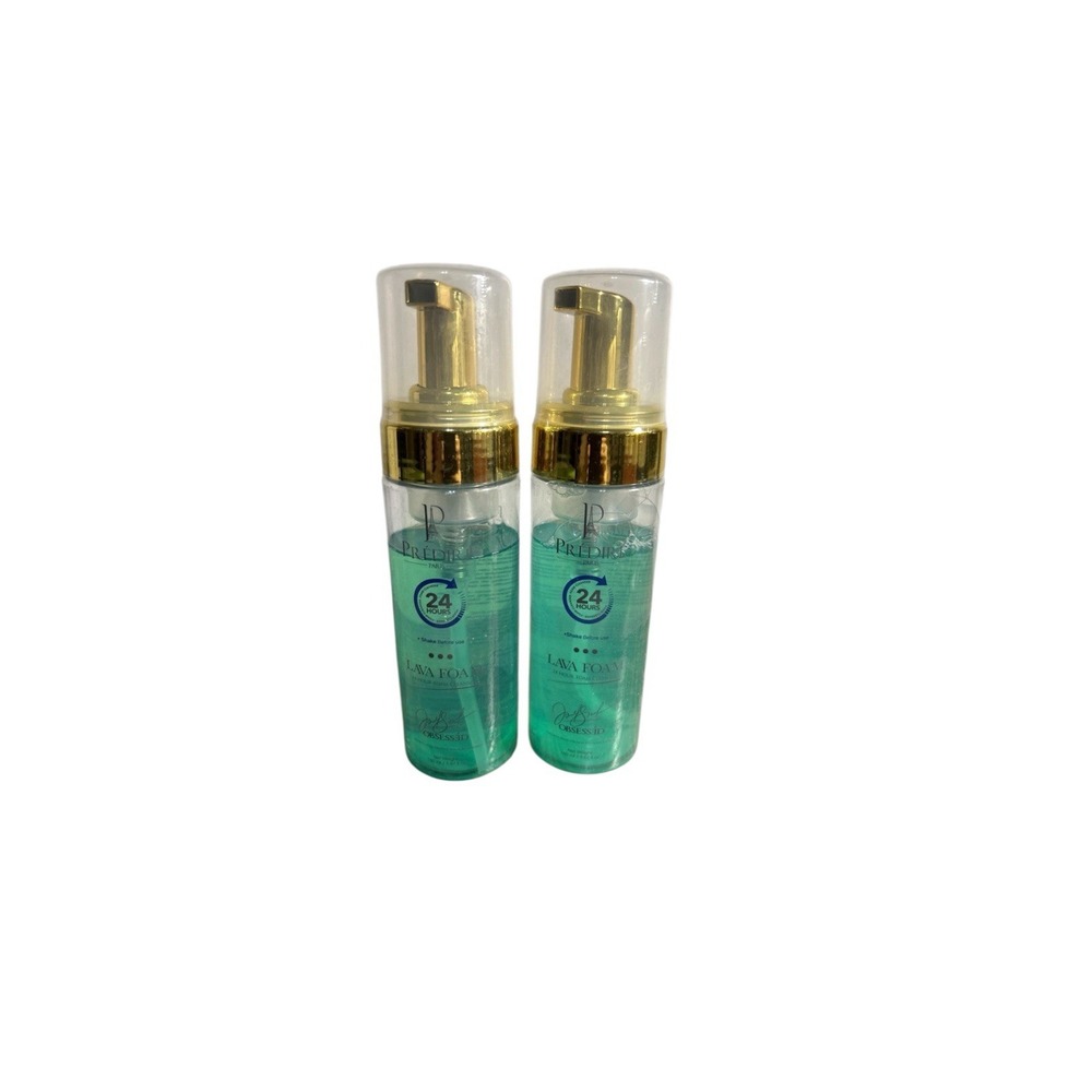 NEW Lava Foam 24 Hr Foam Cleanser Anti-Aging  Sealed -2 Pack. Teal
